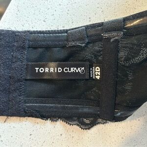 Torrid Black Lace Accent Bra